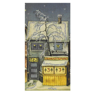 The little Town from 1946 | Freestanding Traditional Christmas Advent Calendar