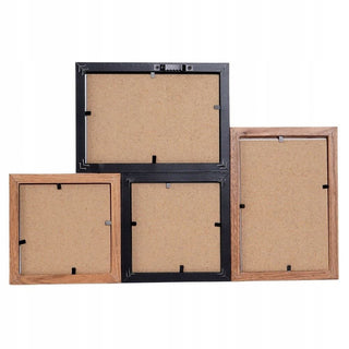 4 Multi Aperture Two Tone Photo Frame | Wall - Mounted Collage Picture Frame
