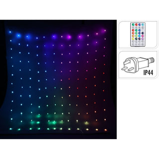 400 RGB LED Colour Changing Curtain Lights | Multi - coloured Window Lights 5x2x2m