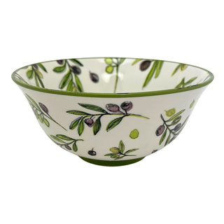 Large Olive Grove Fine China Serving Bowl, 16x7cm Ceramic Soup Cereal Bowl