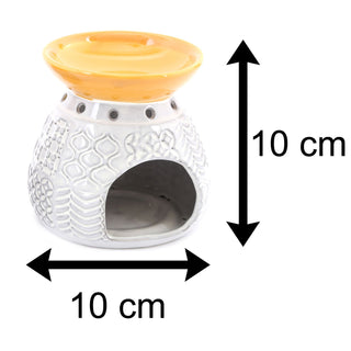 Kasbah Essential Oil Fragrance Burner | Oil Burner Tealight Candle Holder | Aromatherapy Lamp - Colour Varies One Supplied