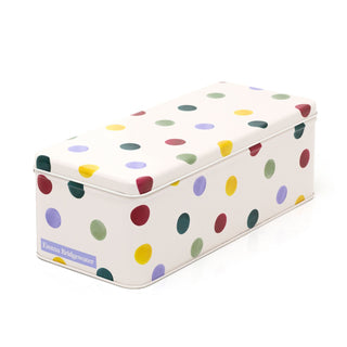 Emma Bridgewater Polka Dot Long Deep Cracker Tin | Kitchen Cracker Caddy