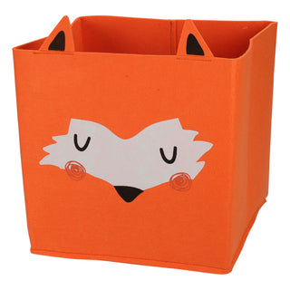 Forest Friends Toy Storage Basket Storage Box | Kids Animal Storage Cube - Fox