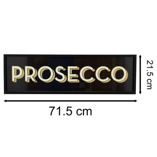 Vintage Art Deco Bar Sign | Stylish Typography Wall Art Decorative Party Plaque - Prosecco