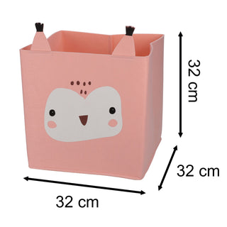 Forest Friends Toy Storage Basket Storage Box | Kids Animal Storage Cube - Owl