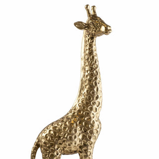 Large Gold Resin Giraffe Statue Figurine | Wildlife Safari Animal Ornament 51cm