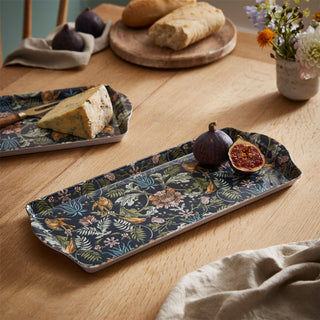 Ulster Weavers Finch & Flower Tray | Kitchen Serving Tray With Handles - 38cm