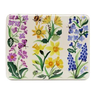 Emma Bridgewater - Wild Flowers Rectangle Storage Tin Biscuit Treat Storage Tin