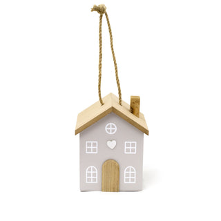 Novelty Wooden House Shaped Door Stop | Contemporary Decorative Wood Block Home Doorstop | Cottage Door Stopper