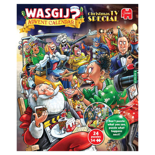 Wasgij Advent Calendar Christmas TV Special! 24 x 54 Piece Jigsaw Puzzle