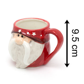 Novelty Christmas Gonk Red Mug | Ceramic Xmas Nordic Gnome Drinks Cup | Tea Coffee Festive Gift Mug Secret Santa Gifts