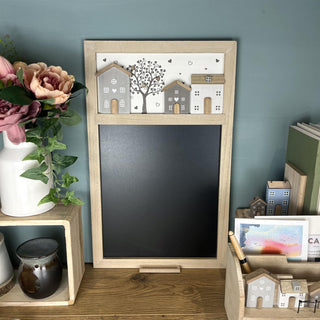 55cm Shabby Chic House Design Wooden Blackboard | Hanging Chalkboard Memo Board | Kitchen Wall Decor Chalk Board