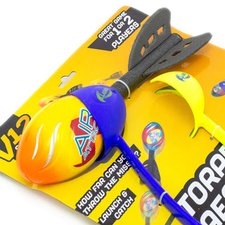 V12 Torpedo Aero Launcher Set | Outdoor Rocket Throwing Catching Game For Kids