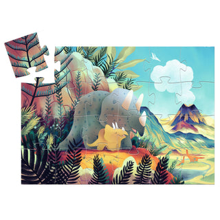 Djeco DJ07284 Silhouette Puzzles Teo the Dino Dinosaur Jigsaw Puzzle 24 Pieces