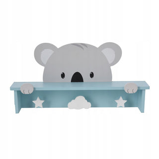 Children's Cute Animal Wooden Coat Rack | Kids Bedroom Nursery Coat Hooks - Koala