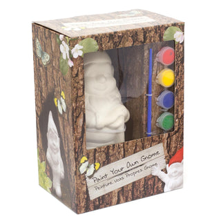 Creative Craft Paint Your Own Garden Gnome Set - Traditional Gnome With Spade