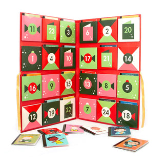 Book Advent Calendar, 24 Mini Children's Christmas Books and Biographies
