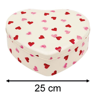 Emma Bridgewater Pink Hearts Large Storage Tin | Heart Shaped Pink Kitchen Tin