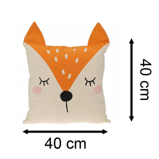 Children's Animal Cuddle Cushion | Novelty Bed Pillow Scatter Cushion For Kids - Fox