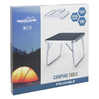 Lightweight Folding Camping Table, 40x30cm Aluminium Portable Outdoor Side Table