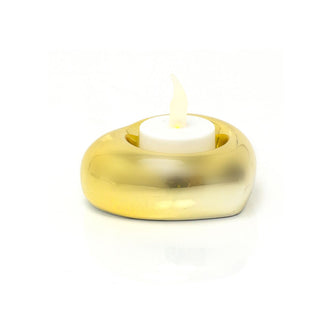 Gold Ceramic Heart Tealight Holders | Wedding Tea Light Votive Candle Holder