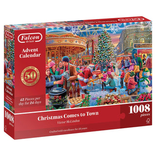 Christmas Comes to Town Jigsaw Christmas Advent Calendar, 1008 Pieces