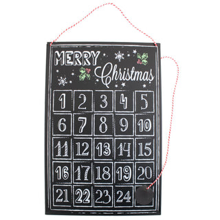Magnetic Tin Advent Plaque Sign Countdown Days Til Christmas Perpetual Calendar