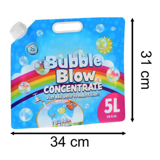 5 Litre Bubble Solution Concentrate, Ready to Mix Bubble Refill Liquid Solution
