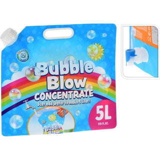 5 Litre Bubble Solution Concentrate, Ready to Mix Bubble Refill Liquid Solution