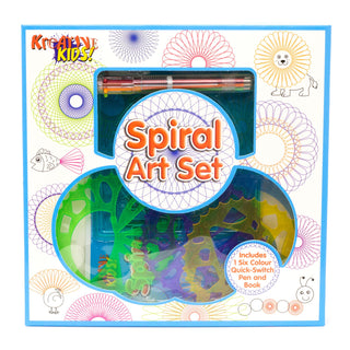 Spiral Art Craft Set | Children's Stencil Art Kit | Kids Spiral Drawing Set