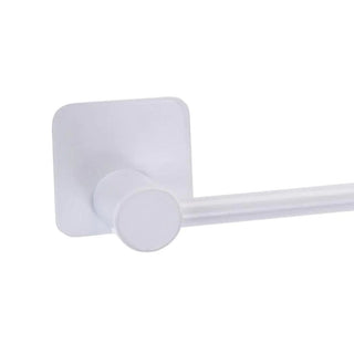 42cm White Metal Bathroom Towel Holder | Wall Mounted Towel Bar Steel Towel Rail | Metal Towel Rack White Bathroom Accessories
