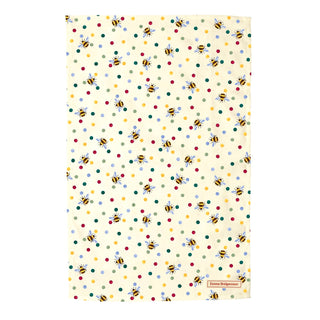 Emma Bridgewater Bumblebee & Polka Dot Tea Towel Decorative Kitchen Tea Towel