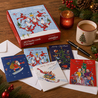 Quentin Blake NSPCC Childline Charity Christmas Cards, 20 Cards in 5 Designs