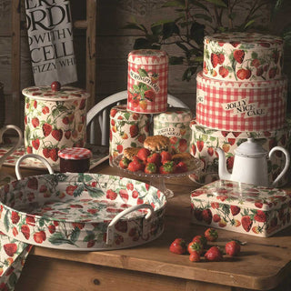 Emma Bridgewater Strawberries Set Of 3 Cake Tins | Nesting Cake Storage Tins