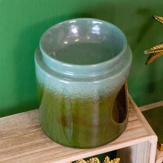 Large Ombre Glaze Oil Burner | Ceramic Tea Light Essential Oil Wax Melt Burner