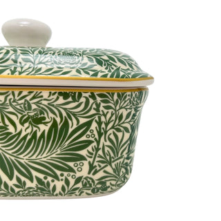 William Morris Larkspur Butter Dish, Fine China Butter Dish with Lid - 16cm