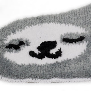 Childrens Grey Sloth Rug | Non-slip Novelty Animal Area Rug For Kids - 76x41cm