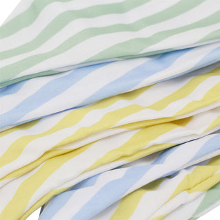 Striped Fabric Bunting 3.2m 12 Flag Pennant Banner Garden Party Decoration