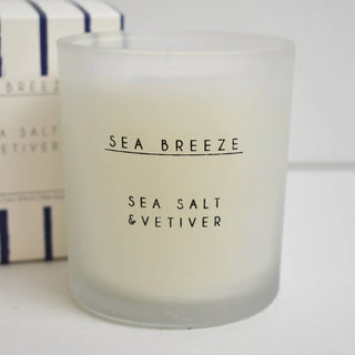 Sea Breeze Nautical Candle | Sea Salt & Vetiver Fragrance Soy Wax Blend Candle