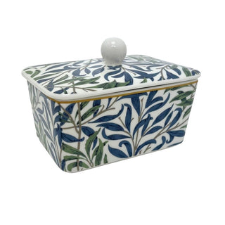 William Morris Willow Bough Fine China Butter Storage Dish & Lid - 14.5cm