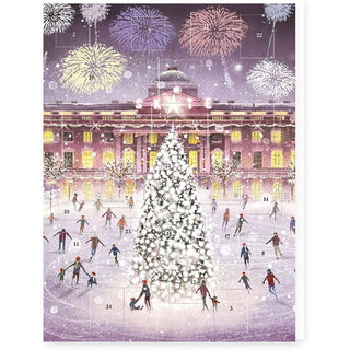 Skating under Fireworks Christmas Advent Calendar, London Ice Skating Scene