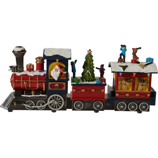 Christmas Express LED Train Decoration, 38cm Light Up Christmas Railway