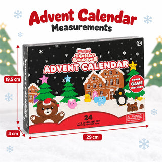 Scrunchems Squishy Buddies Christmas Advent Calendar, 24 Squishy Characters