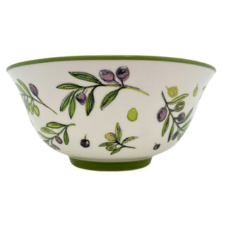 Large Olive Grove Fine China Serving Bowl, 16x7cm Ceramic Soup Cereal Bowl
