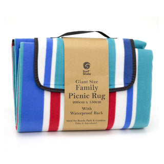 Extra Large Family Outdoor Picnic Blanket Waterproof Mat | Jumbo Foldable Beach Blanket | Folding Fleece Picnic Blanket With Handle