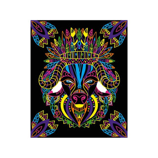 Janod Creative Kit | Animal Colour In Cards & Fluorescent Markers | Age 7+