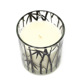 Bamboo Breeze Scented Candle In Glass Jar | Fragranced Candle Holder Aroma Candle And Pot | Botanical Candle Holder With Fragrance Candle Decoration