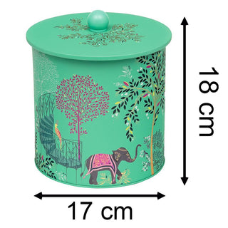 Sara Miller - India Biscuit Barrel | Airtight Biscuit Tin With Lid Cookie Jar