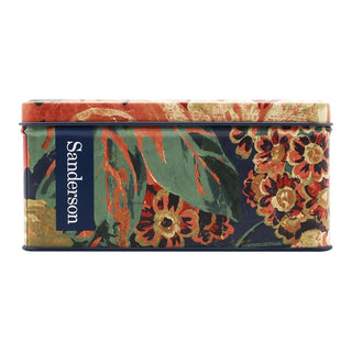 Sanderson - Very Rose & Peony Deep Rectangular Tin Botanical Floral Storage Tin