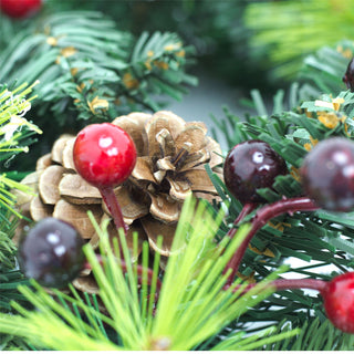 30cm Traditional Christmas Wreath Pine Cone And Berry Decoration | Christmas Door Wreath Xmas Wreath | Christmas Decorations